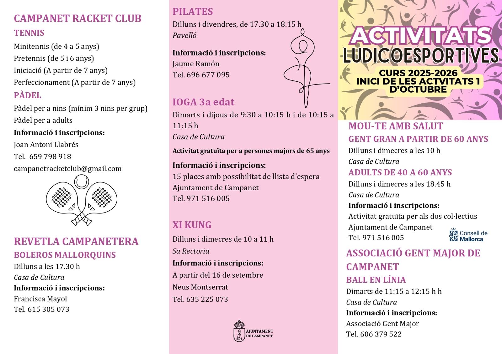 Activitats ludicoesportives 2025-2026