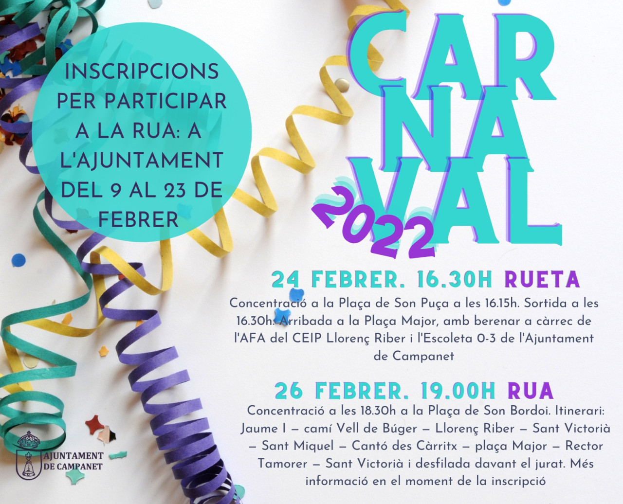 cartell carnaval 2022