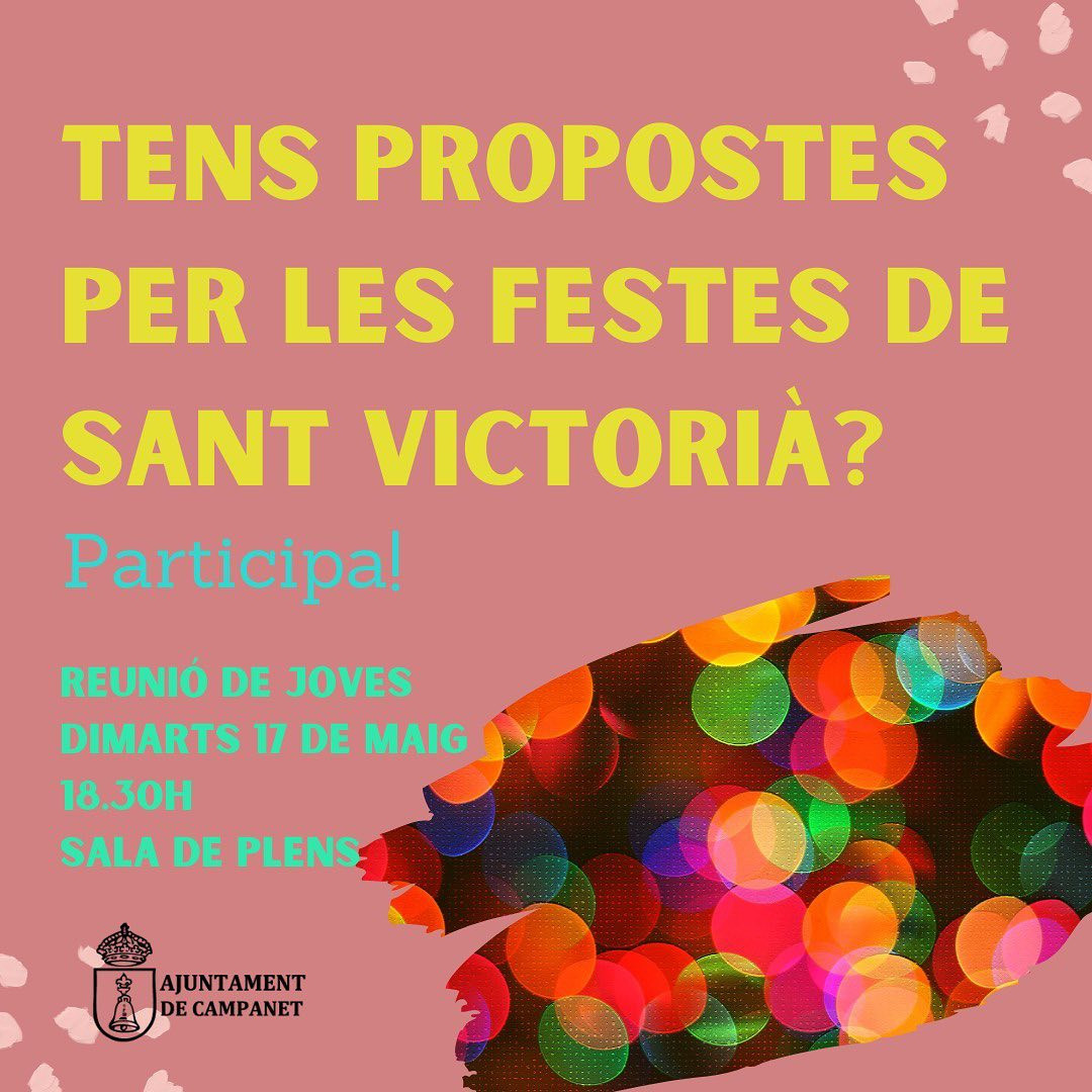 REUNIÓ JOVES FESTES SANT VICTORIÀ 
