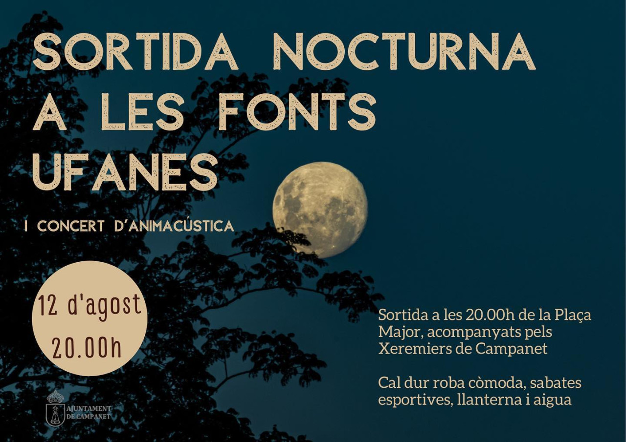SORTIDA NOCTURNA FONTS UFANES