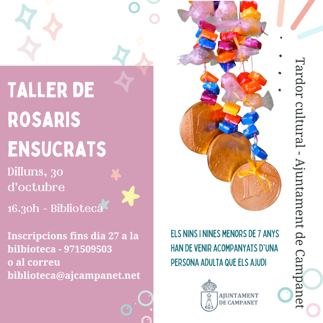 Taller de rosaris ensucrats
