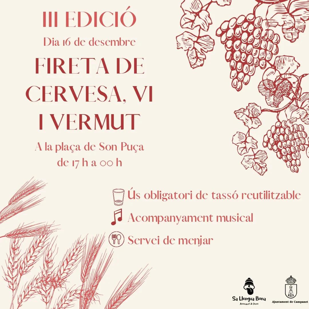 III Edició Fireta de cervesa, vi i vermut