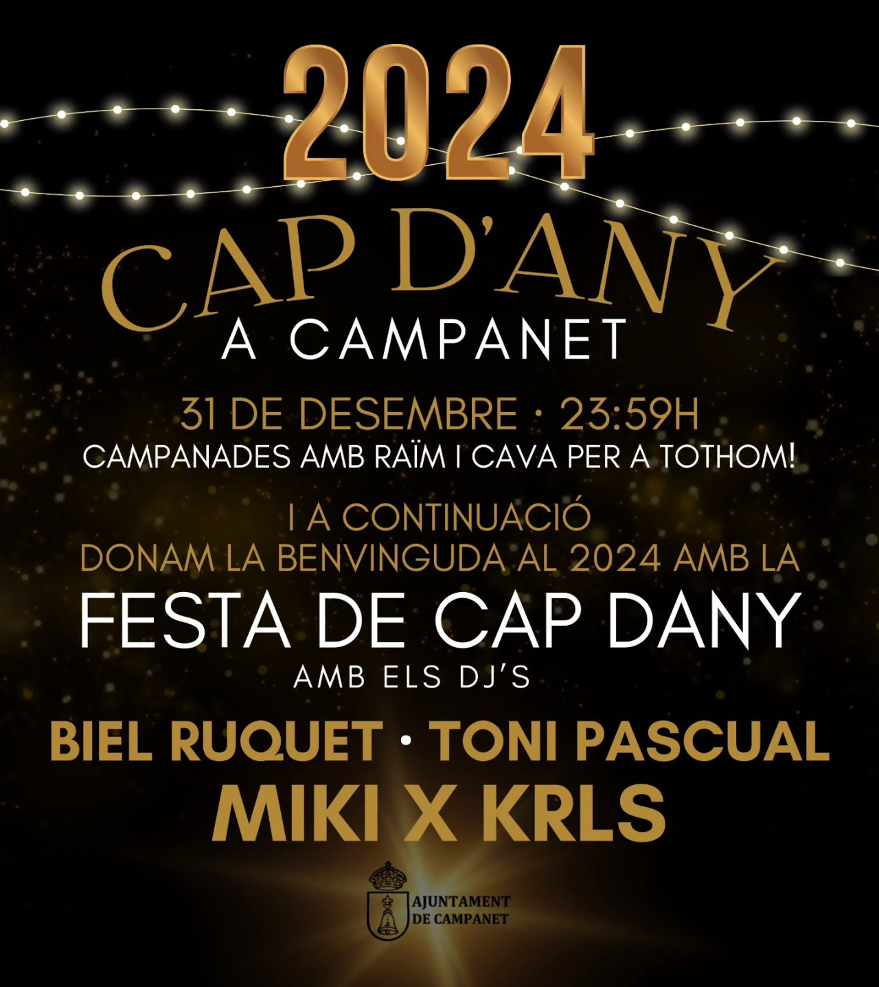 Campanades i festa de Cap d'Any