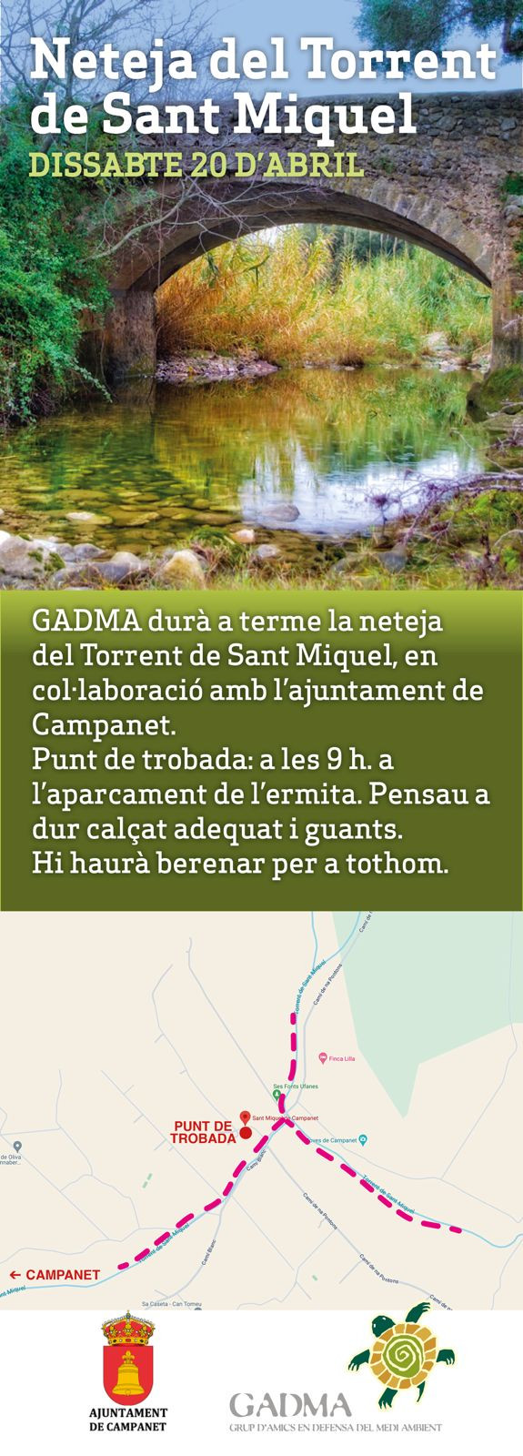 Neteja del Torrent de Sant Miquel