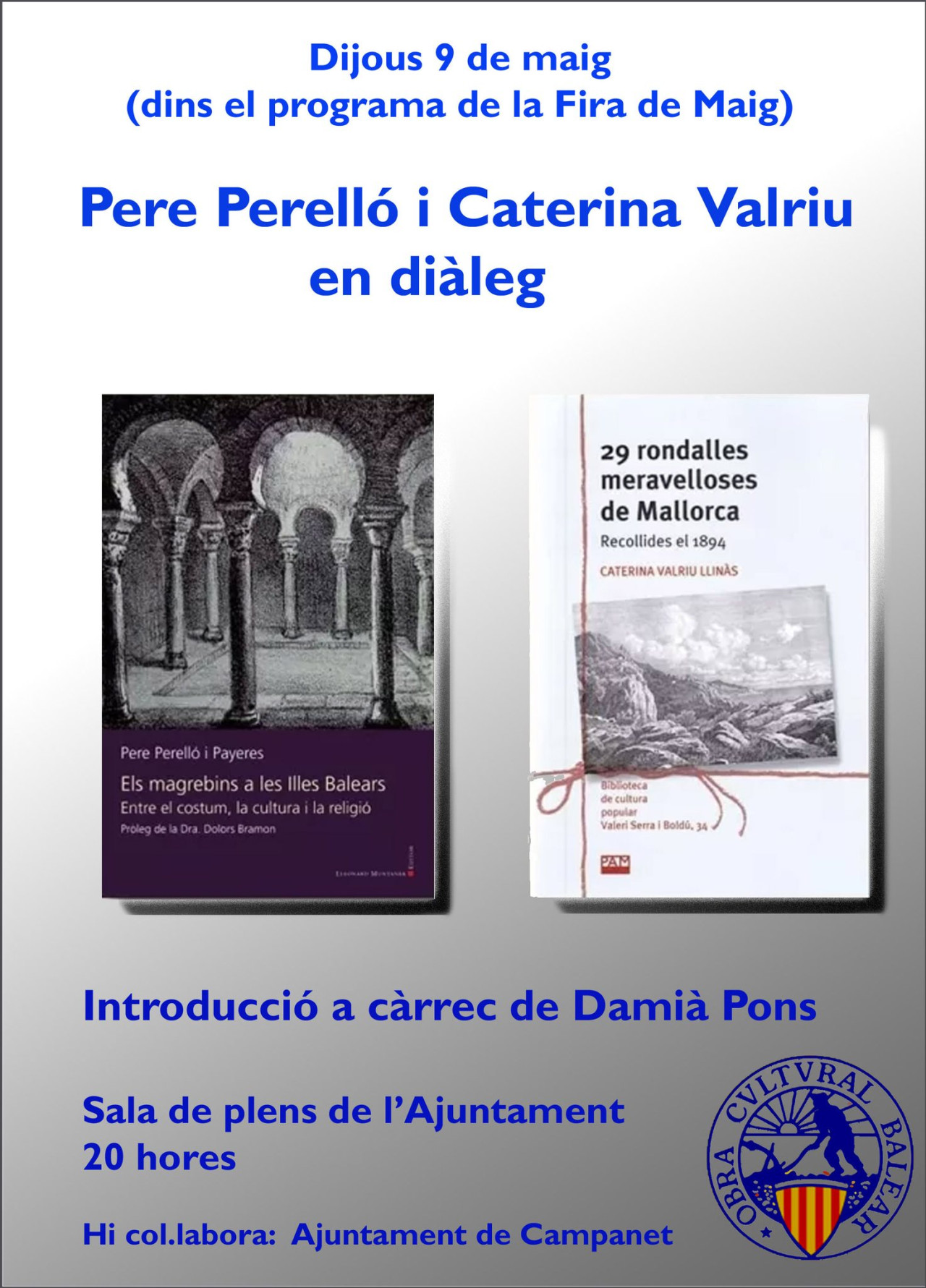 Pere Perelló i Caterina Valriu en diàleg