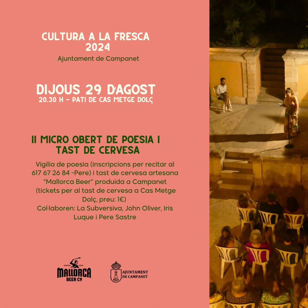 II Micro Obert de Poesia i tast de cervesa artesana