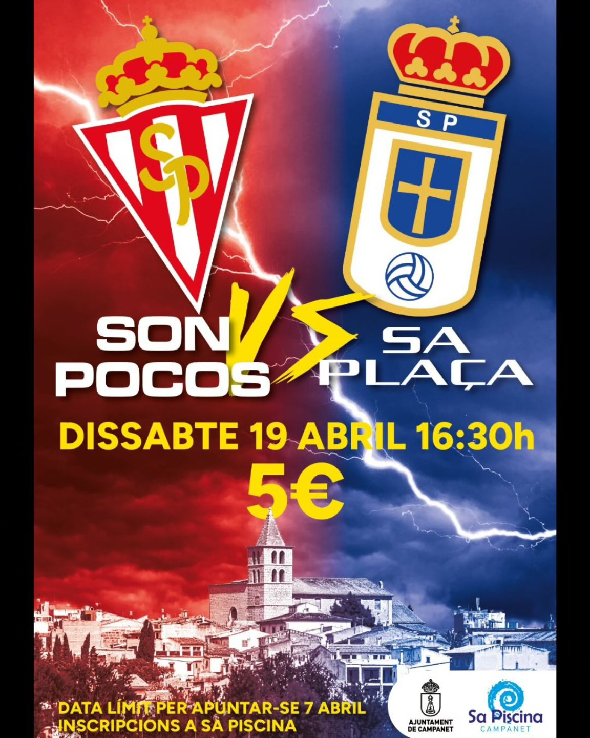 Partit de futbol Son Pocos - Sa Plaça
