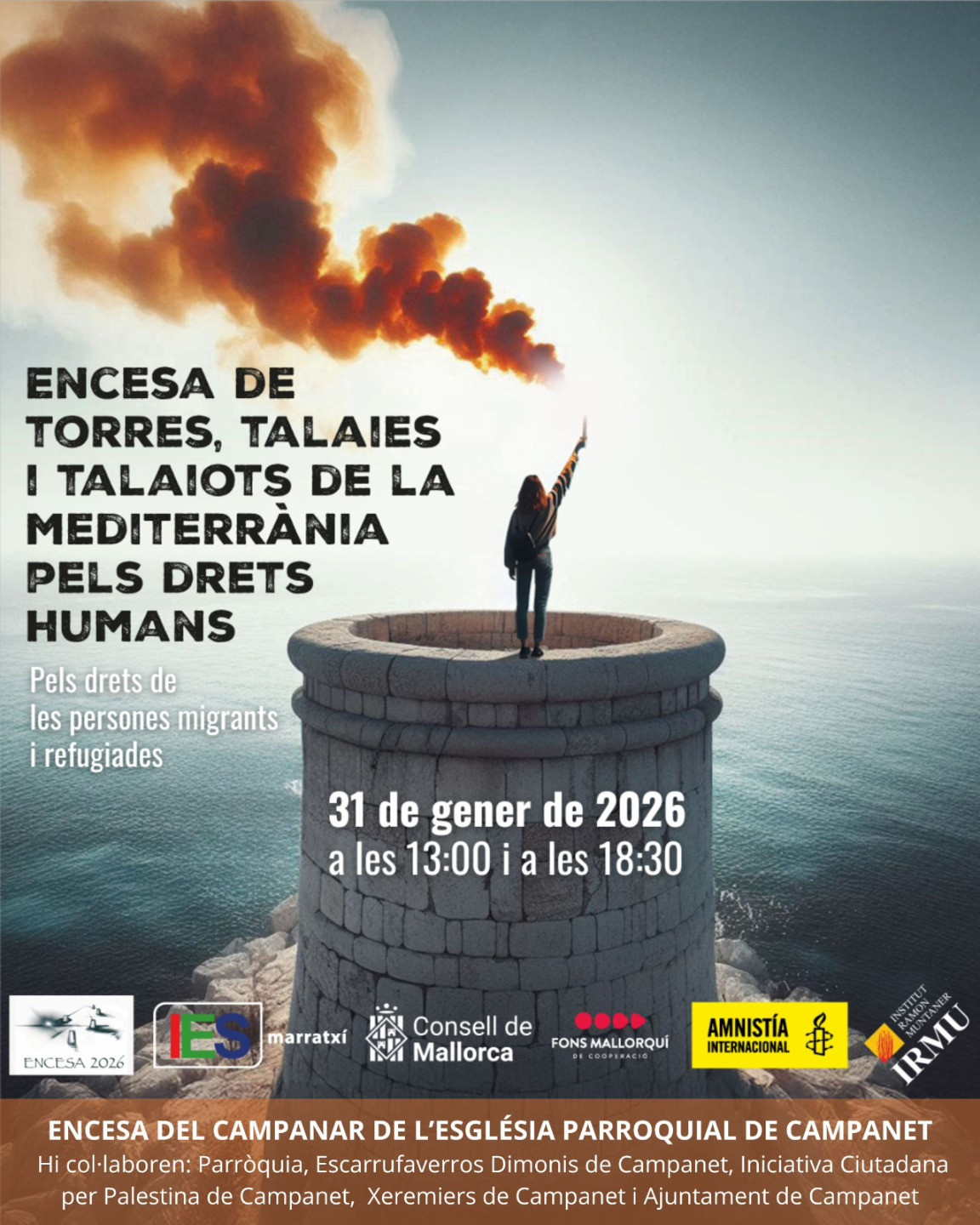 Encesa de Torres i Talaies pels Drets Humans