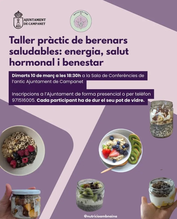 Taller pràctic de berenars saludables