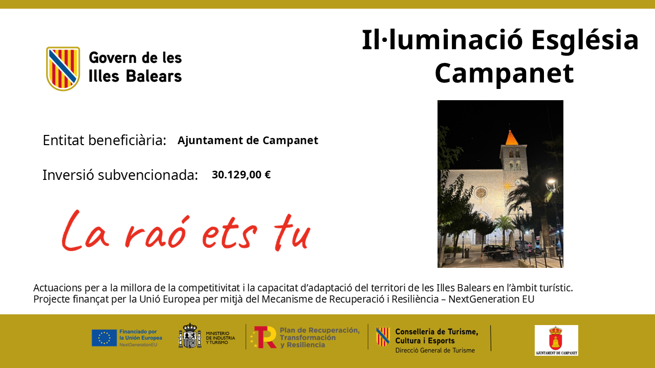 Projecte Il·luminació de l'Església Parroquial