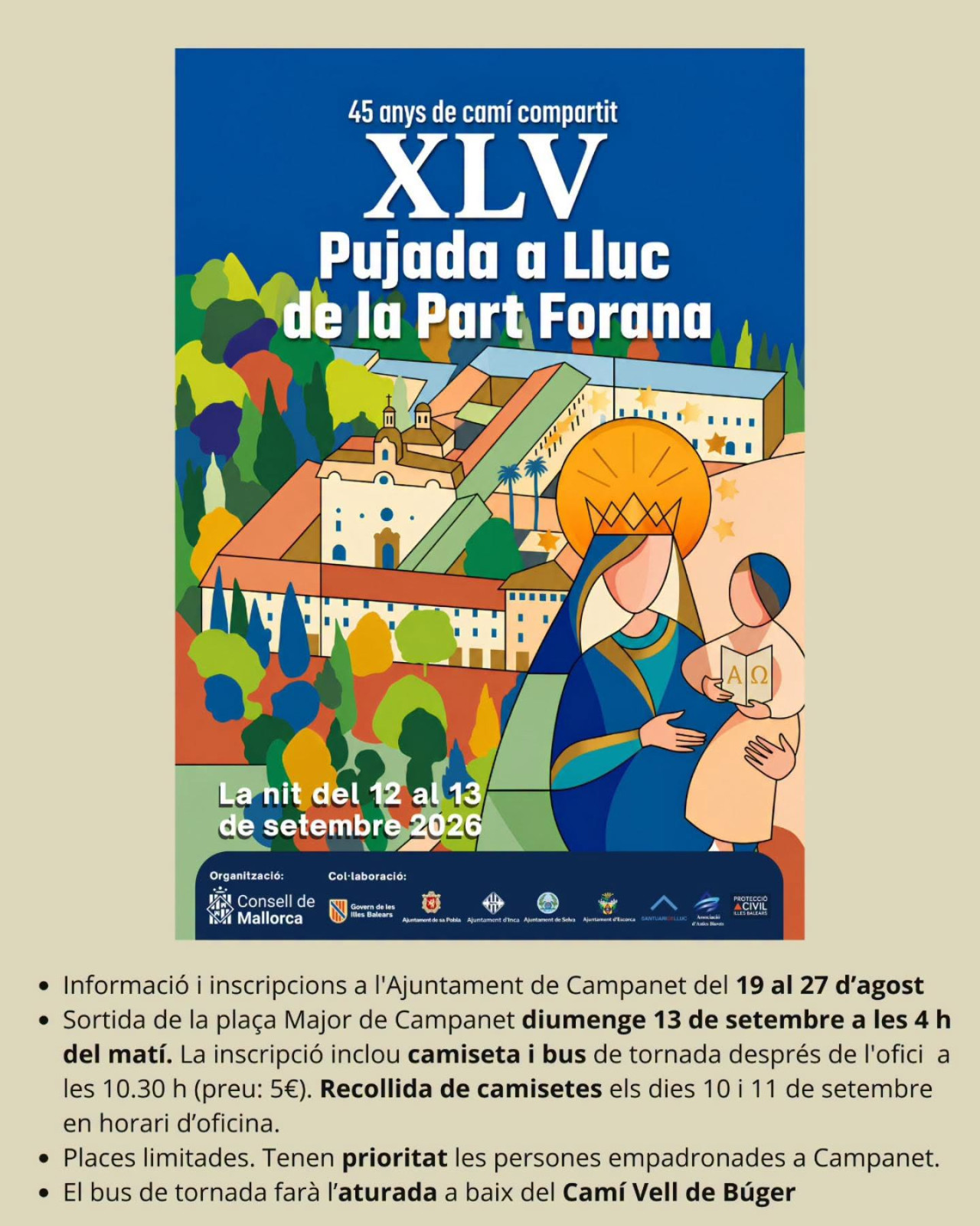 XLV Pujada a Lluc de la Part Forana