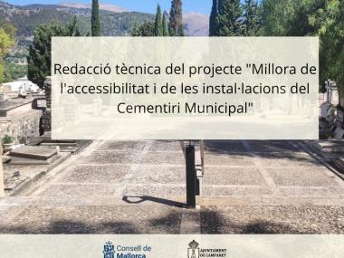 redacció tècnica del projecte "Millora de l'accessibilitat i de les instal·lacions del Cementiri Municipal"