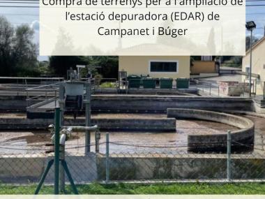 Compra de terrenys per a l'ampliació de l’estació depuradora (EDAR) de Campanet i Búger