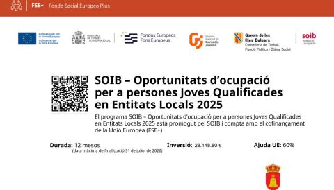 SOIB Jove: Qualificats Entitats Locals 2025
