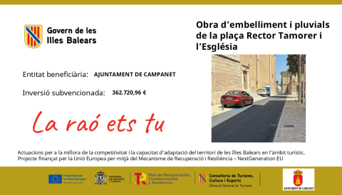 Obra embelliment i pluvials Plaça Rector Tamorer i l'Església